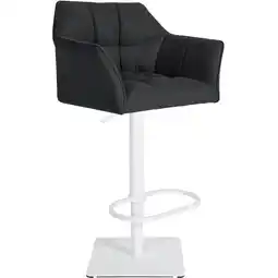Netto Marken-Discount CLP Barhocker Damaso W Filz Farbe:anthrazitGestell Farbe:weiß Angebot
