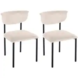 Netto Marken-Discount CLP 2er Set Besucherstuhl Gambell Samt Farbe:creme Angebot