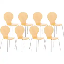 Netto Marken-Discount CLP 8er Set Besucherstuhl Diego Farbe:natur Angebot