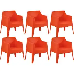 Netto Marken-Discount CLP 6er Set Stühle Bartal Farbe:orange Angebot