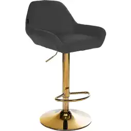 Netto Marken-Discount CLP Barhocker Braga Gold Stoff Farbe:schwarz Angebot