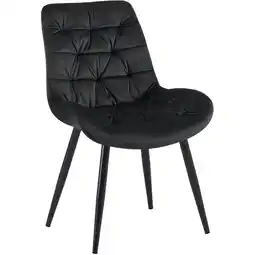 Netto Marken-Discount CLP Esszimmerstuhl Rossford Samt Farbe:schwarz Angebot