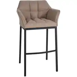 Netto Marken-Discount CLP Barhocker Damaso B Filz mit 4-Fuß Gestell Farbe:taupeGestell Farbe:schwarz Angebot