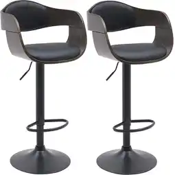Netto Marken-Discount CLP 2er Set Barhocker Kingston B Kunstleder Farbe:schwarz/grauMaterial:Kunstleder Angebot