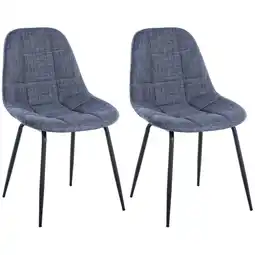 Netto Marken-Discount CLP 2er Set Stuhl Tom Stoff Farbe:blauMaterial:Stoff Angebot