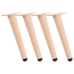 Netto Marken-Discount CLP 4er Set Möbelfüße 21 cm Farbe:hellbraunGröße:21 cm Angebot