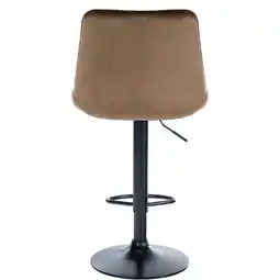 Netto Marken-Discount CLP 2er Set Barhocker Toni Samt schwarz Farbe:braunMaterial Gestell:Metall matt schwarz Angebot