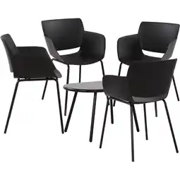 Netto Marken-Discount CLP Sitzgruppe Velvena 4er Farbe:schwarzSet-Inhalt:4 Stühle Angebot