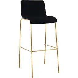 Netto Marken-Discount CLP Barhocker Hoover Stoff 4-Fuß Gold Farbe:schwarz Angebot