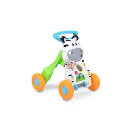 Netto Marken-Discount Moni Laufwagen kleines Zebra SL83007 klappbar Melodien Schiebegriff verstellbar blau Angebot
