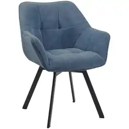 Netto Marken-Discount CLP Esszimmerstuhl Jordi Cord Farbe:blau Angebot
