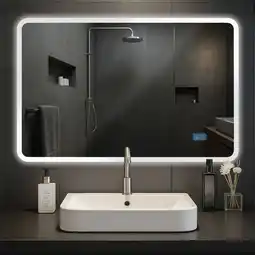 Netto Marken-Discount CLP Badspiegel Jericho 70x100 mit Bluetooth klarglas Größe:70x100 cm Angebot