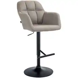 Netto Marken-Discount CLP Barhocker Natoma Stoff schwarz Farbe:taupeMaterial Gestell:Metall matt schwarz Angebot
