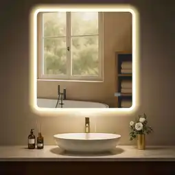 Netto Marken-Discount CLP Badspiegel Jericho 80x80 ohne Bluetooth klarglas Größe:80x80 cm Angebot