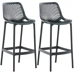 Netto Marken-Discount CLP 2er Set Barhocker Air Farbe:dunkelgrau Angebot