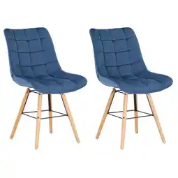 Netto Marken-Discount CLP 2er Set Stühle Leni Samt Farbe:blau Angebot