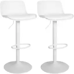 Netto Marken-Discount CLP 2er Set Barhocker Almada Kunstleder Farbe:weiß Angebot