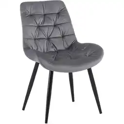 Netto Marken-Discount CLP Esszimmerstuhl Rossford Samt Farbe:grau Angebot