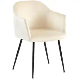 Netto Marken-Discount CLP Esszimmerstuhl Jaysie Samt Farbe:creme Angebot