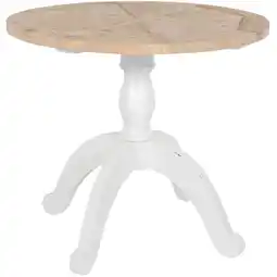 Netto Marken-Discount CLP Esstisch Roswell 90 cm Farbe:natur/weiß Angebot