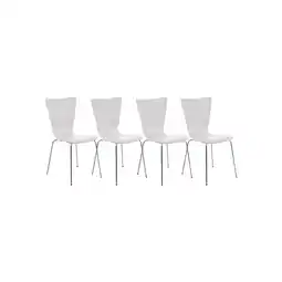 Netto Marken-Discount CLP 4er Set Besucherstuhl Aaron Farbe:weiß Angebot