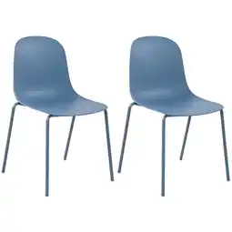 Netto Marken-Discount CLP 2er Set Stuhl Hardin Farbe:blau Angebot