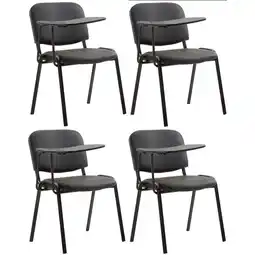 Netto Marken-Discount CLP 4er Set Stühle Ken mit Klapptisch Kunstleder Farbe:schwarz Angebot