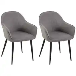 Netto Marken-Discount CLP 2er Set Esszimmerstühle Boise Stoff Farbe:dunkelgrau Angebot