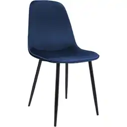 Netto Marken-Discount CLP Esszimmerstuhl Maryam Samt Farbe:dunkelblauMaterial:Samt Angebot