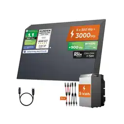 Netto Marken-Discount SOLARWAY Balkonkraftwerk 3000 Watt EcoFlow STREAM 5000 Angebot