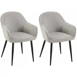 Netto Marken-Discount CLP 2er Set Esszimmerstühle Boise Stoff Farbe:grau Angebot