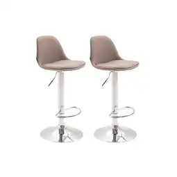 Netto Marken-Discount CLP 2er Set Barhocker Kiel Stoff Farbe:taupe Angebot