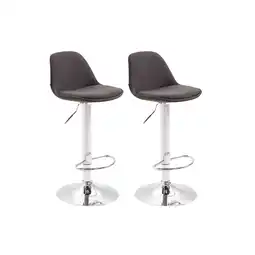 Netto Marken-Discount CLP 2er Set Barhocker Kiel Stoff Farbe:dunkelgrau Angebot