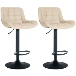 Netto Marken-Discount CLP 2er Set Barhocker Tover Kunstleder Farbe:cremeMaterial:Kunstleder Angebot