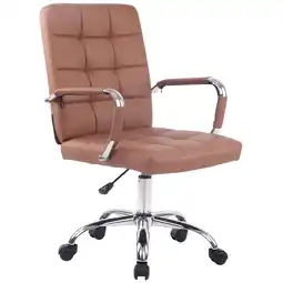Netto Marken-Discount CLP Bürostuhl Deli PRO Kunstleder Farbe:hellbraun Angebot