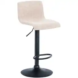 Netto Marken-Discount CLP Barhocker Hoover Stoff B Farbe:cremeMaterial Gestell:Metall matt schwarz Angebot