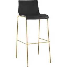 Netto Marken-Discount CLP Barhocker Hoover Kunststoff 4-Fuß Gold Farbe:schwarz Angebot