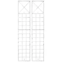 Netto Marken-Discount CLP 2er Set Rankgitter Trigo Farbe:antik weiß Angebot