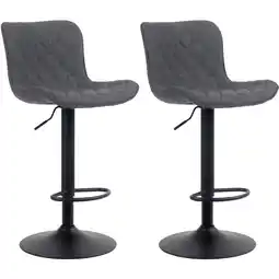 Netto Marken-Discount CLP 2er Set Barhocker Emma Stoff Farbe:schwarzMaterial:Stoff Angebot