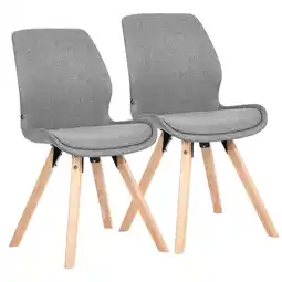 Netto Marken-Discount CLP 2er Set Stuhl Luna Stoff Farbe:grauMaterial:Stoff Angebot