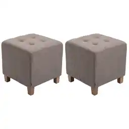 Netto Marken-Discount CLP 2er Set Sitzhocker Pharao, antik-hell Farbe:taupe Angebot