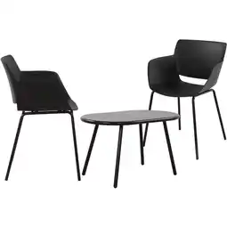 Netto Marken-Discount CLP Sitzgruppe Velvena 2er Farbe:schwarzSet-Inhalt:2 Stühle Angebot
