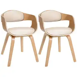 Netto Marken-Discount CLP 2er Set Stühle Kingston Kunstleder Farbe:natur/creme Angebot