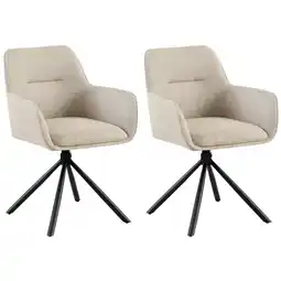 Netto Marken-Discount CLP 2er Set Stuhl Tipton Stoff Farbe:taupe Angebot