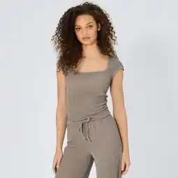 NKD Damen-T-Shirt in Struktur-Qualität Angebot