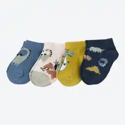 NKD Baby-Jungen-Sneaker-Socken mit Dino-Motiv, 4er-Pack Angebot