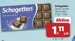 Combi Schogetten Edel-Alpenvollmilch Angebot