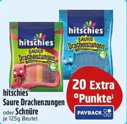 Edeka hitschies Saure Drachenzungen oder Schnüre Angebot