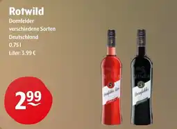 Getränke Hoffmann Rotwild Dornfelder Angebot