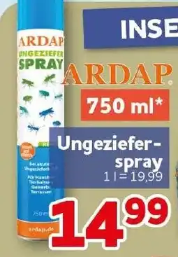CENTERSHOP ARDAP Ungeziefer-Spray Angebot